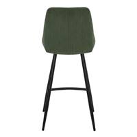 Bari chaise îlot central en velours côtelé vert sapin H67