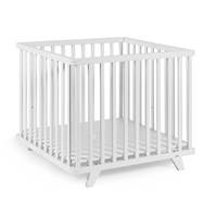 Geuther parc bébé rectangulaire bois blanc