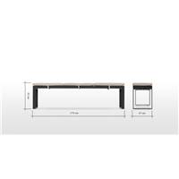 Catania banc polywood