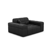 Lodce fauteuil 1 place en similicuir noir
