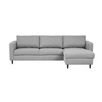 Paula canapé d'angle réversible gris