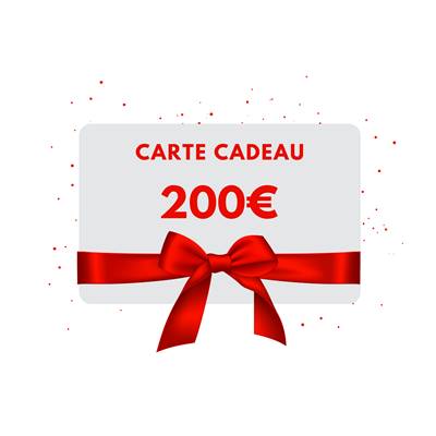 CARTE CADEAU DE 200€