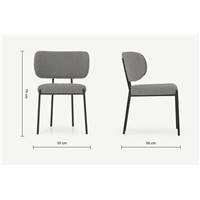 Asare chaise grise et noire