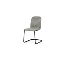 Cata chaise cantilever matelassée gris marne