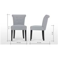 Celia chaise gris pers