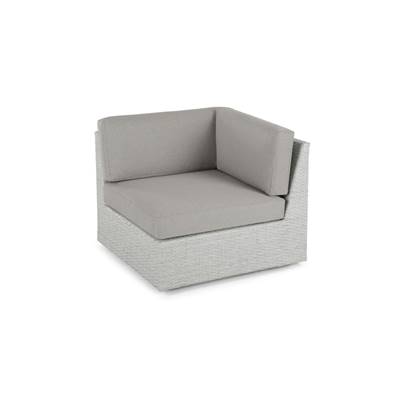 Cordon module d'angle canapé de jardin gris