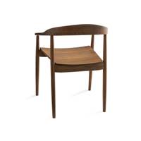 Blag chaise avec accoudoirs noyer