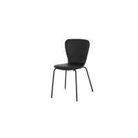 Luno chaise cuir pu noir