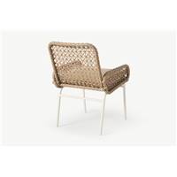 Rhonda chaise de jardin avec accoudoirs naturelle