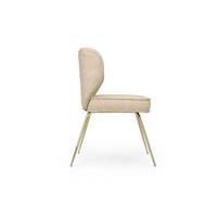 Valo chaise beige sable et métal doré