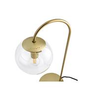 Manisa lampe de table laiton et verre transparent