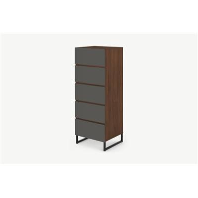 Hopkins commode gris et noyer