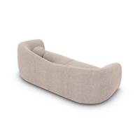 Rico canapé 2 places en tissu texturé beige