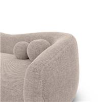 Rico canapé 2 places en tissu texturé beige