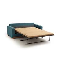 Sija canapé convertible coton bleu paon