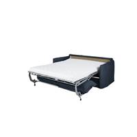 Barbe canapé convertibles lin bleu nuit