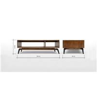 Lucien table basse bois de manguier foncé