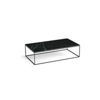 Hautma table basse marbre noir