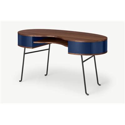 Pendelbury bureau noyer et bleu roi