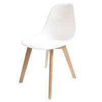 Feelings chaise scandinave d'artiste blanche et main