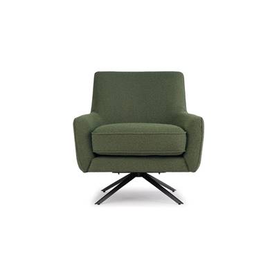Serafin fauteuil rotatif bouclette vert kaki