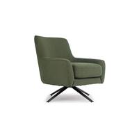 Serafin fauteuil rotatif bouclette vert kaki