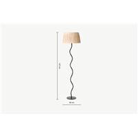 Viva lampadaire métal noir
