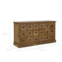 Lenon buffet en bois recyclé 18 tiroirs