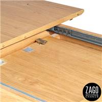 Hyma table à manger en chêne extensible 8 personnes