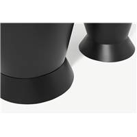 Ankita lot de 2 cache-pots noir