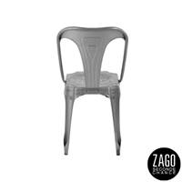 Indus chaise métal grise