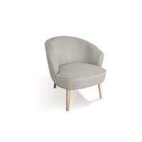 Lindsay chaise en tissu gris clair