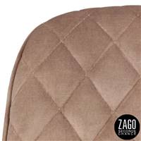 Lizzy chaise en velours beige H43