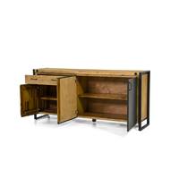 Kiko buffet acacia et métal 1 tiroir 4 portes