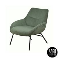 Martin fauteuil en velours côtelé vert sapin
