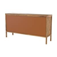 Bombo buffet 2 portes et 3 tiroirs en cannage et bois