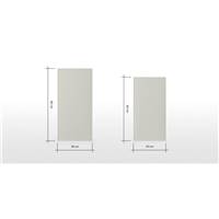Razan lot de 2 cache-pots haut gris