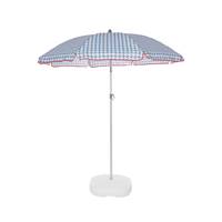 Beach parasol en toile bleu vichy 160