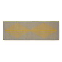 Camden tapis de couloir gris et jaune moutarde 66x200