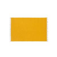 Seth tapis tiss jaune moutarde et gris rversible 170x230