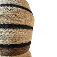Milda petite suspension en jute rayé naturelle et marron ø30