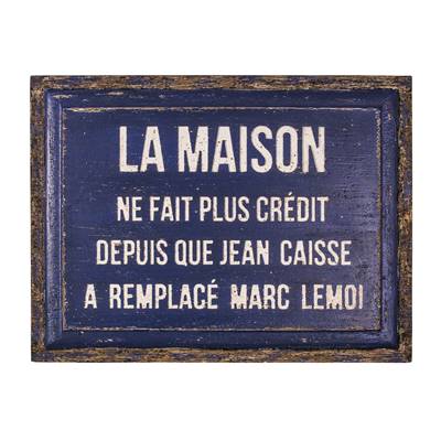Plaque bois "Marc Lemoi"