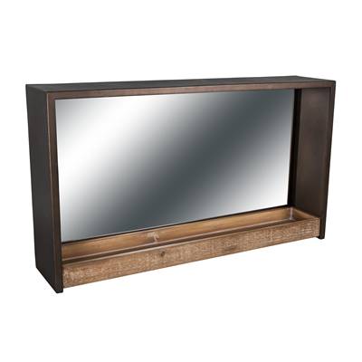 Miroir fer/bois