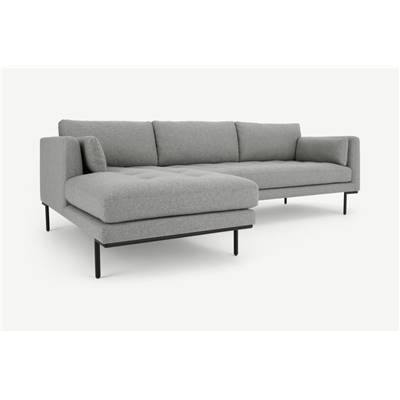 Harlow canapé d'angle gauche gris montagne