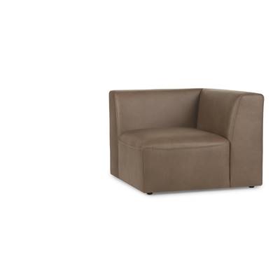 JUNO fauteuil cuir brun chataigne