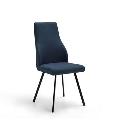 Thelma chaise en tissu bleu