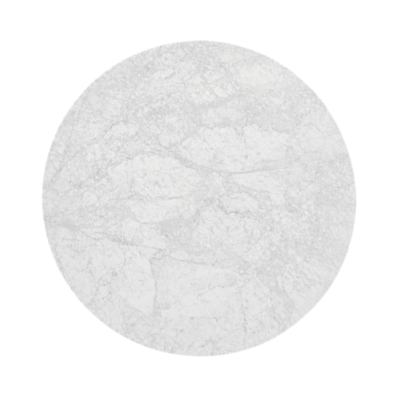 Nadara plateau de table en marbre blanc ø120