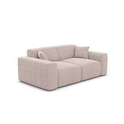 Novage canapé 3 places en tissu texuré beige