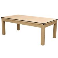 Denver table convertible multi-jeux 3 en 1 bois 8-10 personnes couleur chene