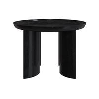 Vilea table basse ronde en bois de manguier noir ø60